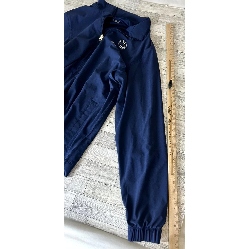 Nike Penn State Football Sidelines Full-Zip Jacket Windbreaker Blue Men's LARGE